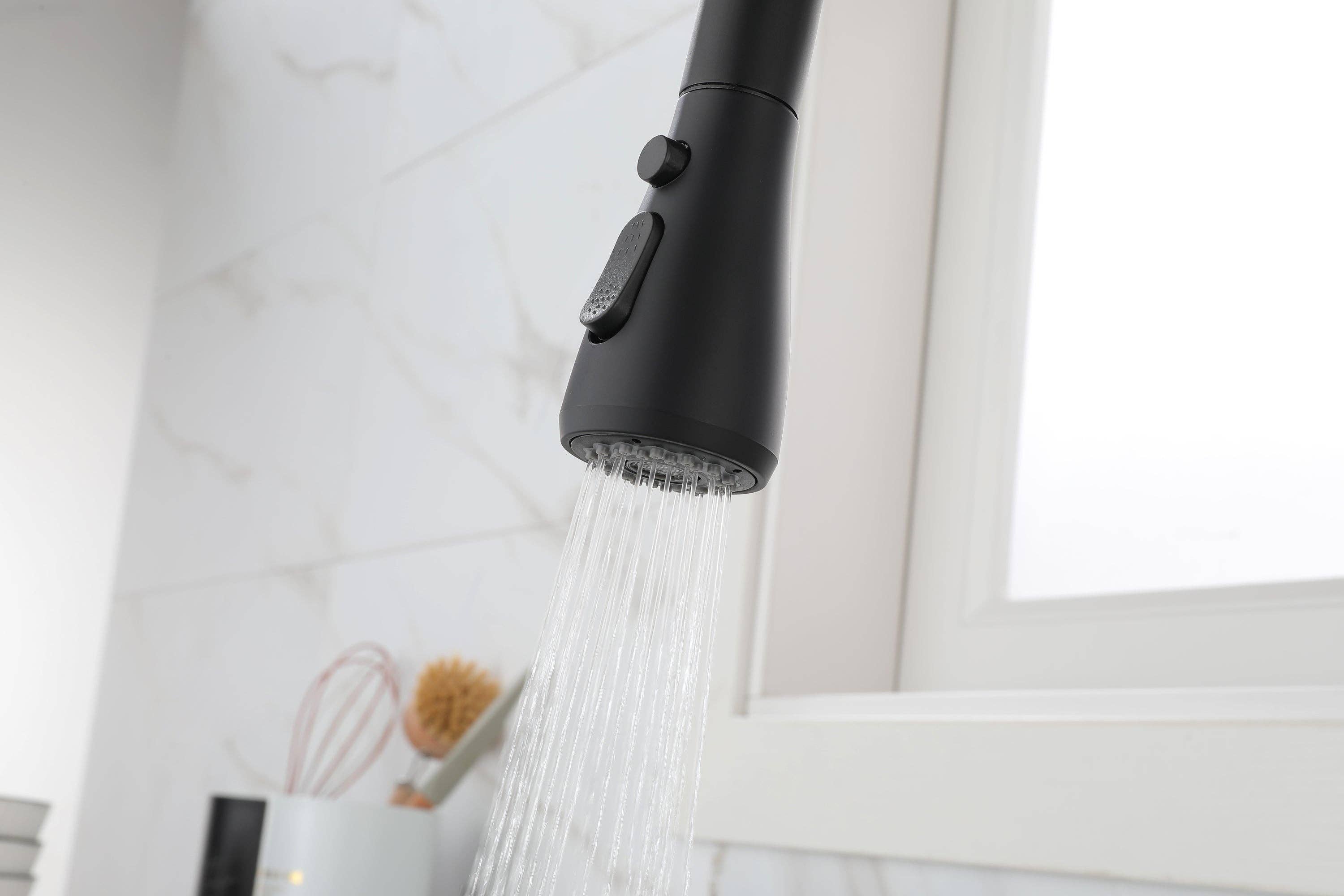 39F Inc. - Wholesale Kitchen Tool/Gadget - Matte Black Kitchen Faucet with Pull-Out Sprayer16