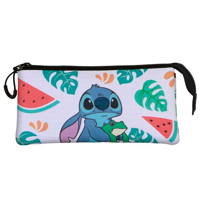 KARACTERMANIA – wholesale Pennfodral/påse – Disney Lilo och Stitch Groda-Trefackspennfodral1