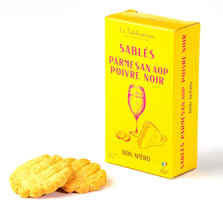 Parmesan and Black Pepper Shortbread Crisps Box and other Purchase Wholesale biscuit apéritif. Free Returns & Net 60 Terms on Faire trending on Faire.