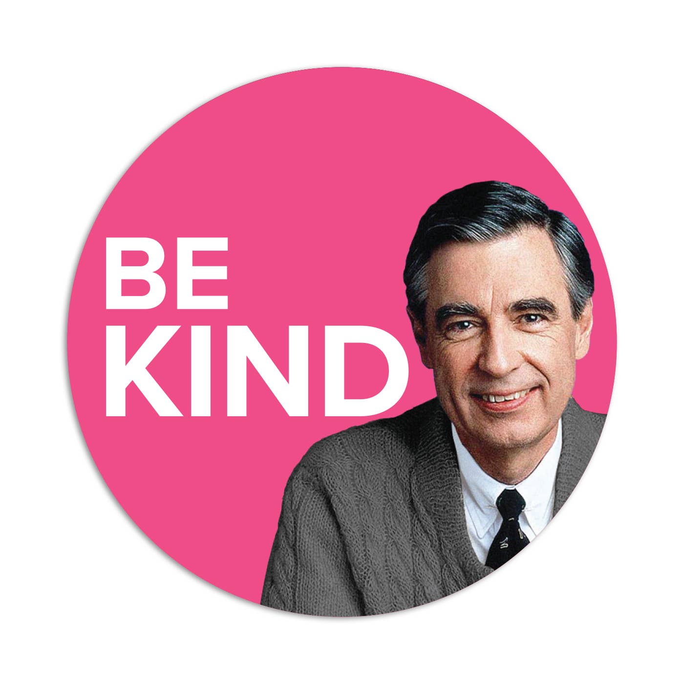 Papersalt - Wholesale Sticker - Mr. Rogers "Be Kind" Novelty Vinyl Sticker (Kiss-Cut)1