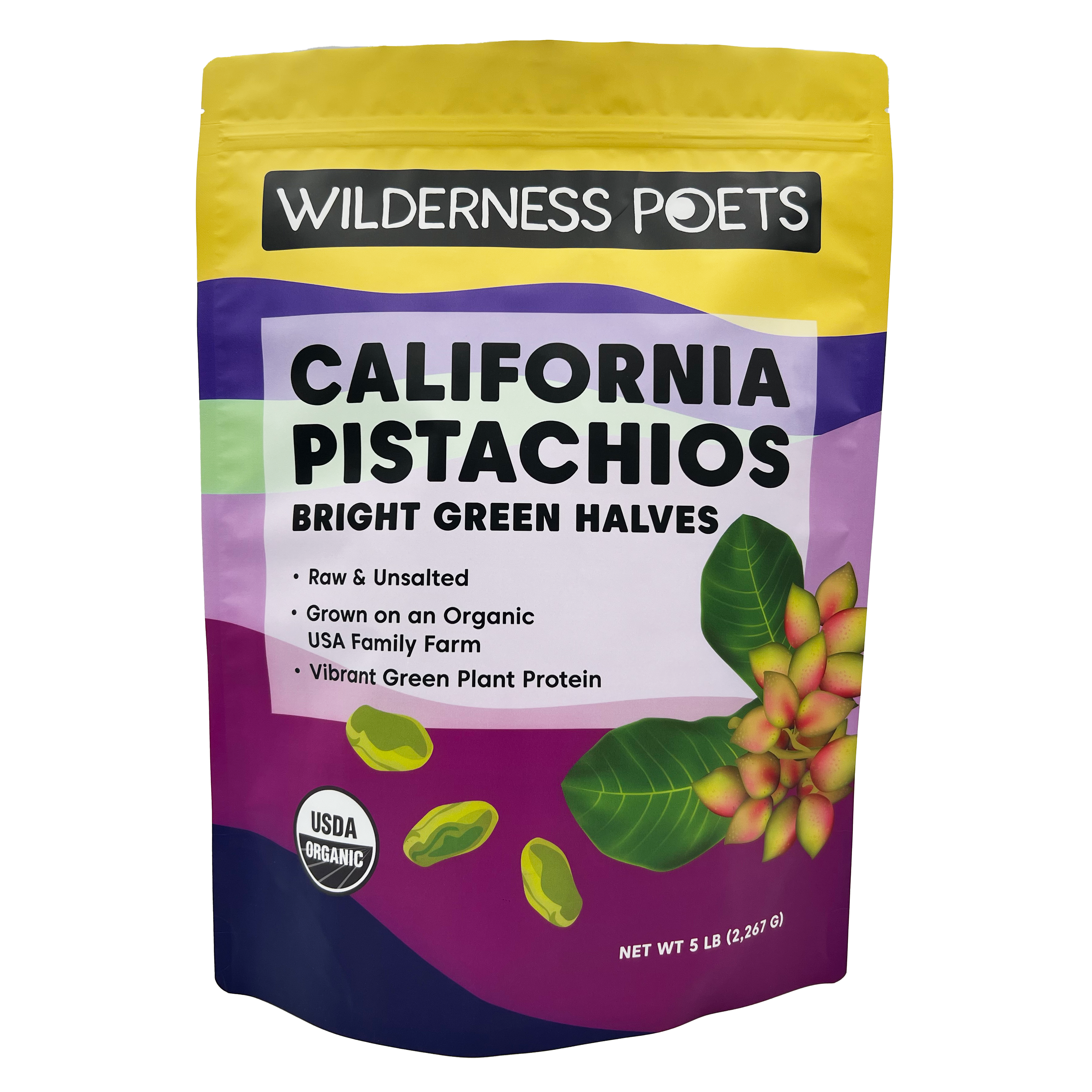 Wilderness Poets - Wholesale Nuts - Organic Pistachio Halves - Raw8