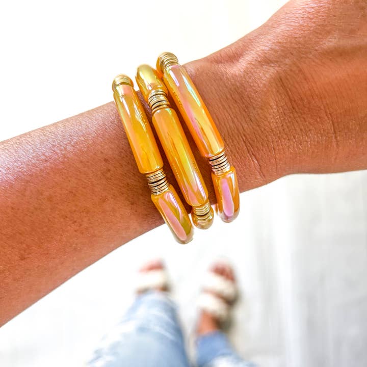 Savvy Bling - Wholesale Beaded Bracelet - Metallic Tube Bracelets70