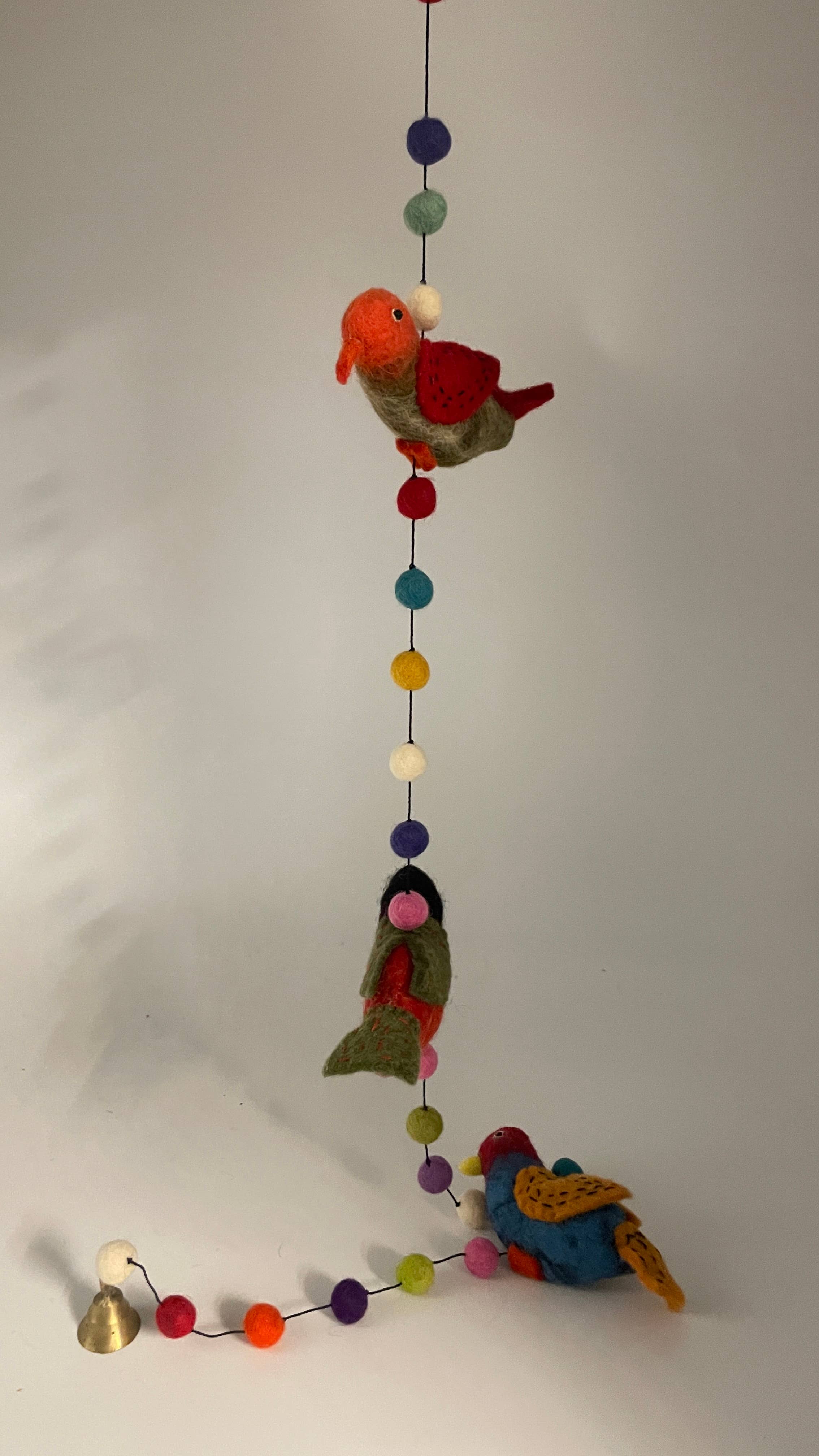 Funky Yak Ltd – wholesale Mobile – Handmade Felt Bird Mobile Room Decoration4