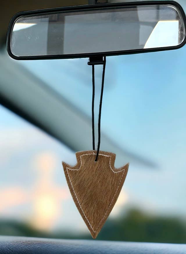 reSCENTit ~ Red Dirt Leather - Wholesale Car Freshener - Unisex - 2P-HAIR ON HIDE reSCENTable CHARMS  2
