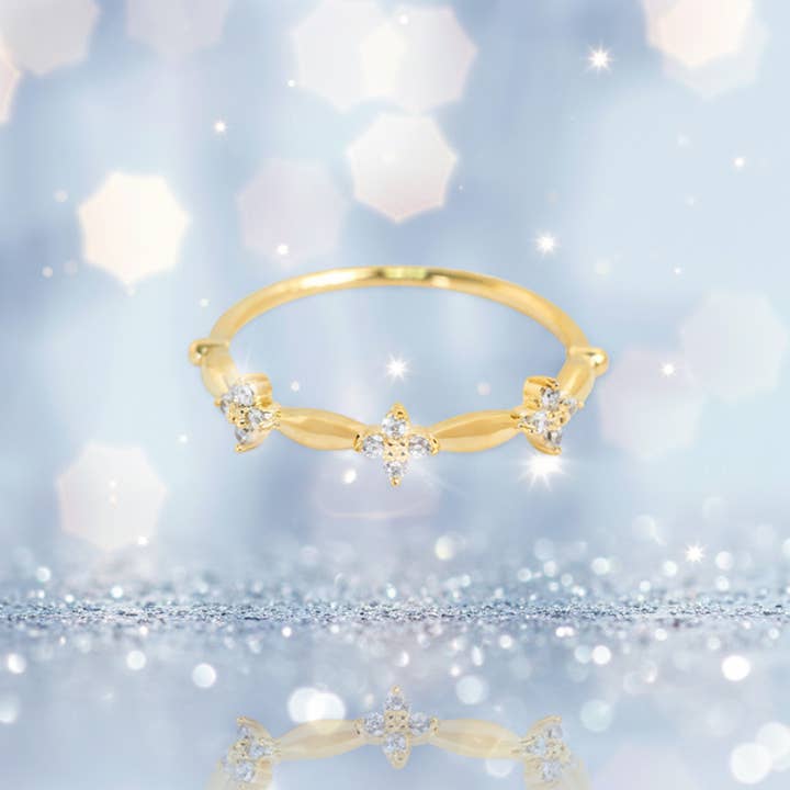 Sessori - Wholesale Multi-Stone Ring - Crystal Cross Band Ring0