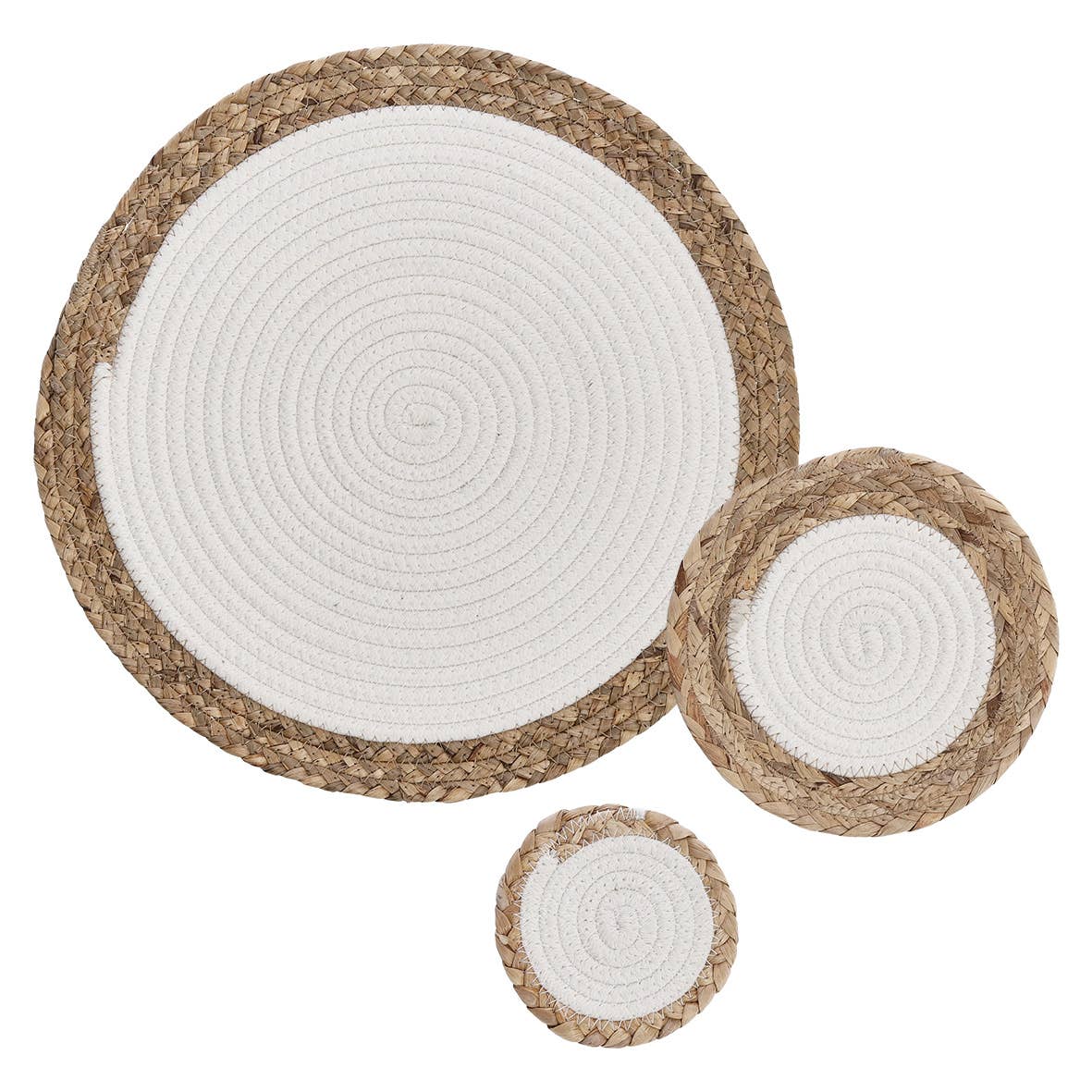 nature white Pot coaster "Boho Kitchen", cotton for wholesale on Faire4