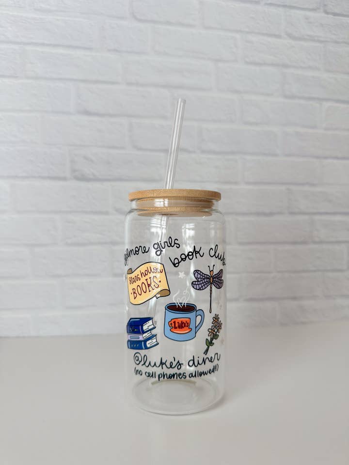 GG Book Club Glass Cup for wholesale by The Golden Girl Co.
