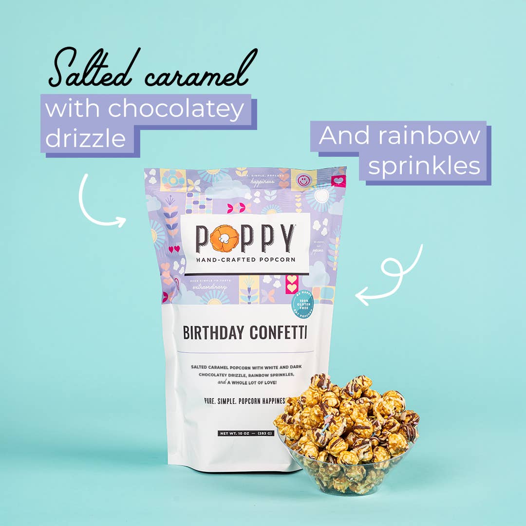 Poppy Hand-Crafted Popcorn - Wholesale Popcorn - Birthday Confetti Popcorn2