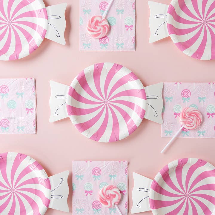 My Mind’s Eye - Wholesale Disposable Plate - PLPL666 - Spiral Candy Shaped Plate