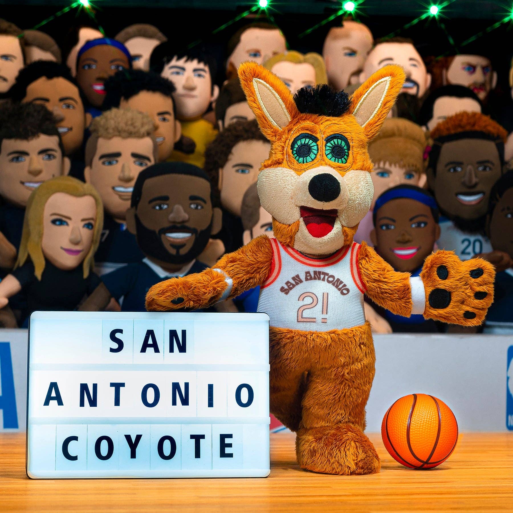 Uncanny Brands - Wholesale Stuffed/Plush Toy - Kids & Baby - Bleacher Creatures San Antonio Spurs Coyote 10" Mascot Plush Figure (City Edition)1