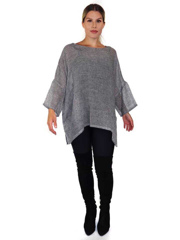 LINEN AND GAUZE - Wholesale Tunic - Women's - 3263 Linen Gauze Tunic