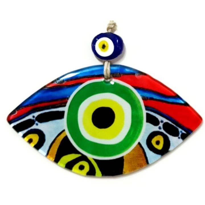 Mixperi | Décoration murale en verre Green Eye, modèle Fusion pour la vente par Aladdin