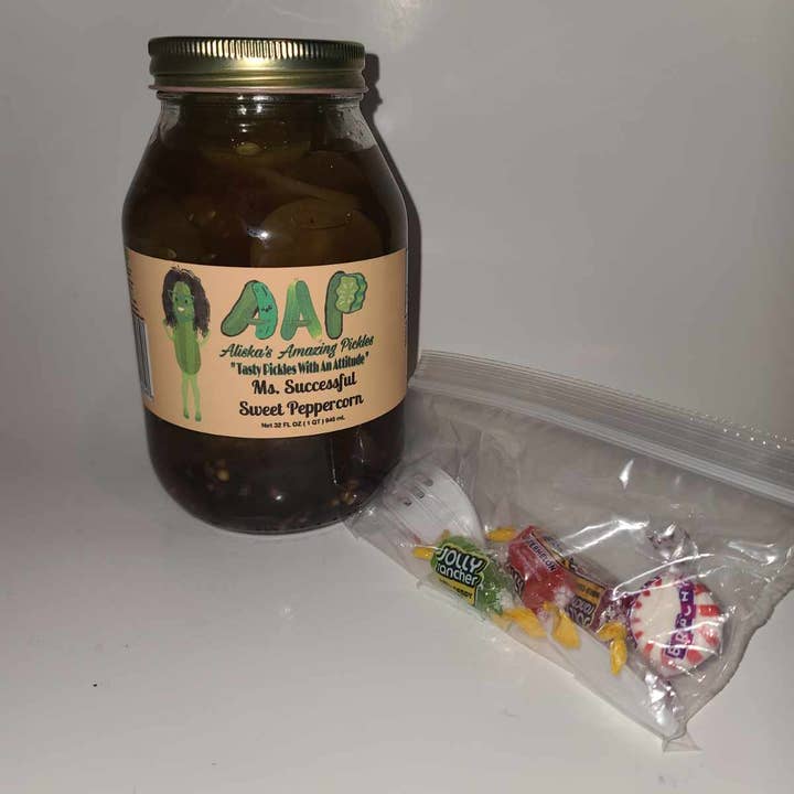 Cornichons au poivre doux Mme Successful pour la vente par Aliska's Amazing Pickles