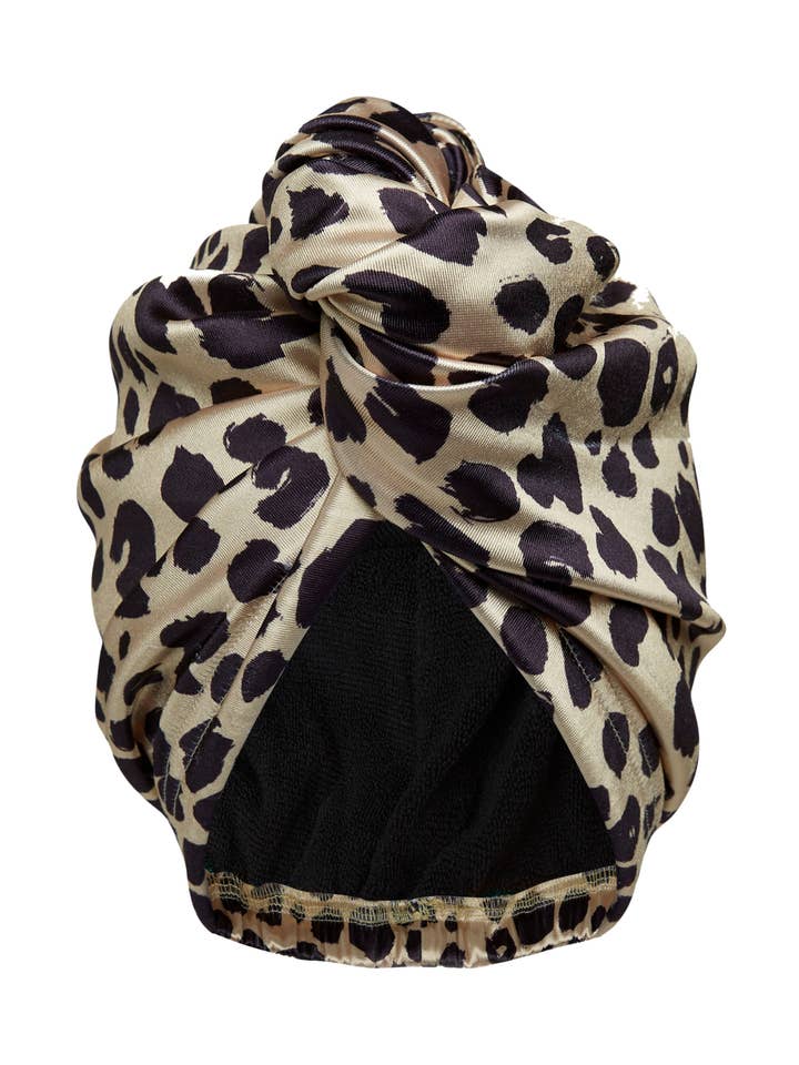 Turbante de Cabelo de Secagem Rápida Leopardo Selvagem por atacado de MUAVES