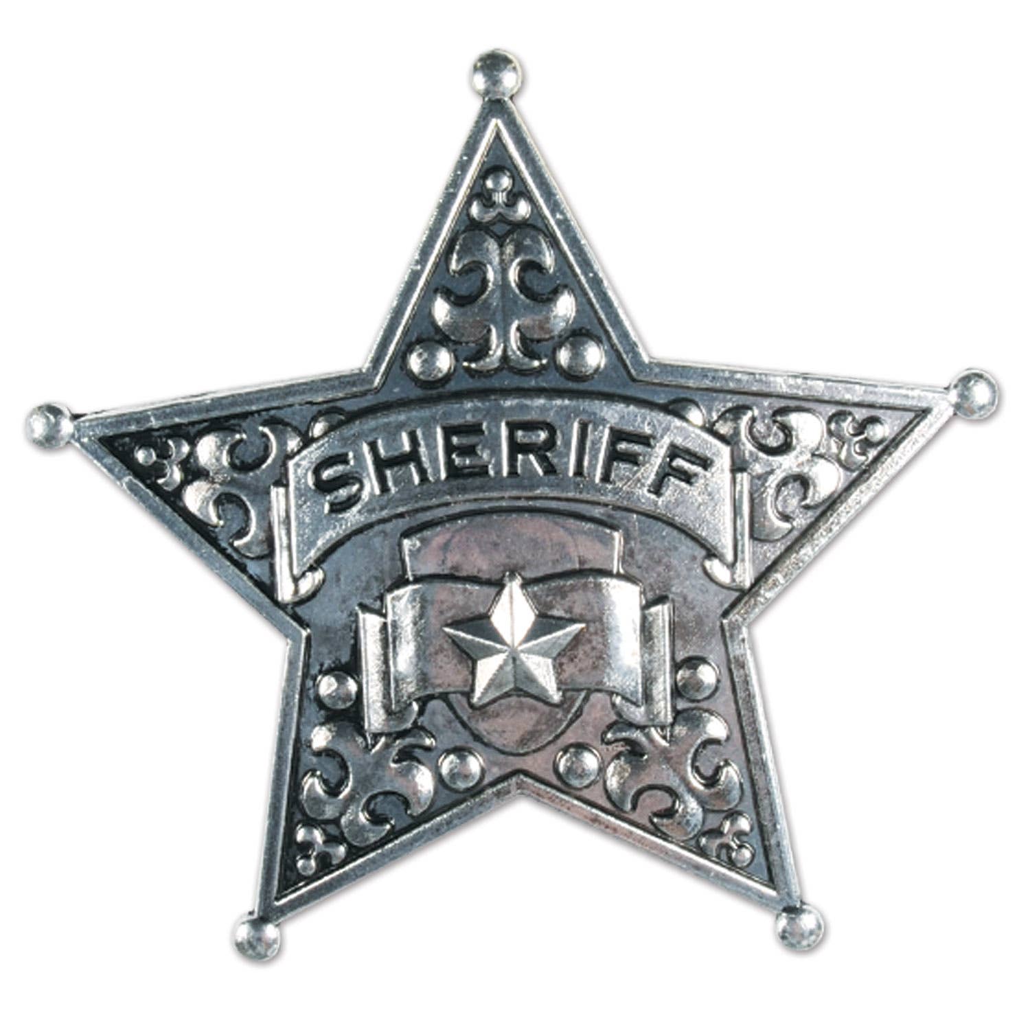 Beistle - Wholesale Costume - Unisex - Metal Sheriff Badge0