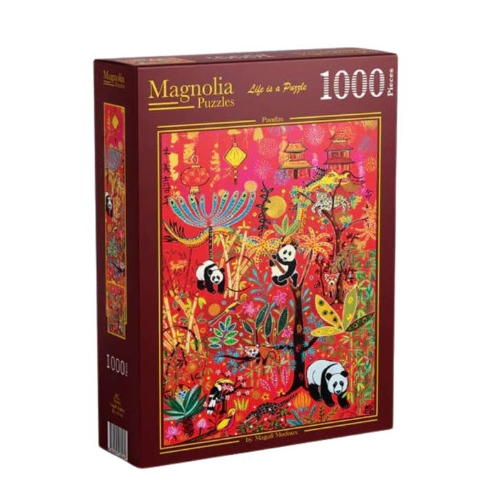 Magnolia 4107 Pandas Magali Modoux 1000pc Jigsaw Puzzle for wholesale by The Weekend Hub