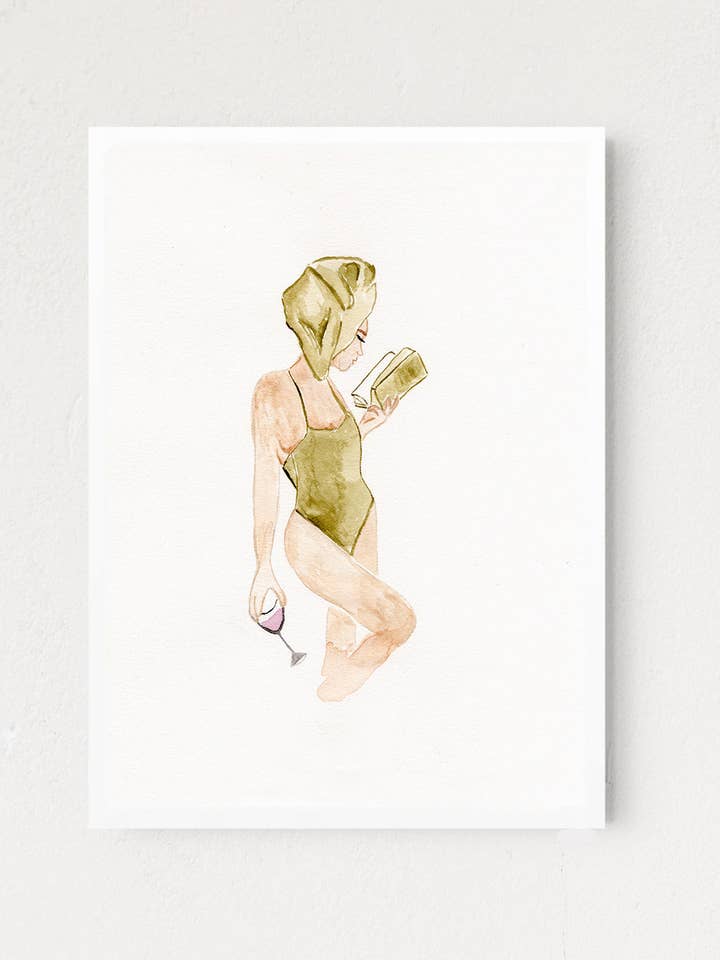 Impresión de Lectura de Verano para venta al por mayor de Studio E Bloom