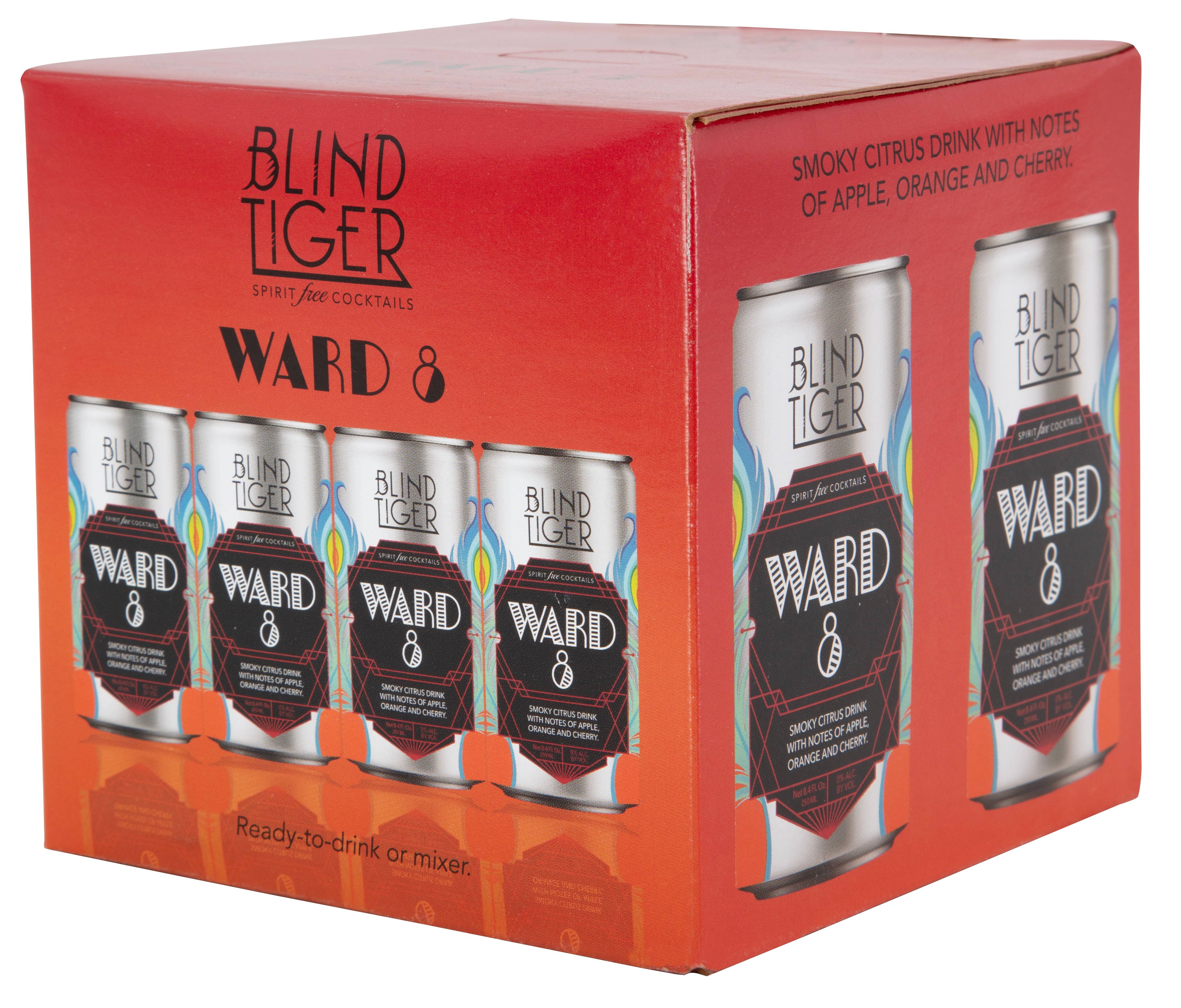 Blind Tiger Spirit-Free Cocktails - Wholesale Non-Alcoholic Aperitif/Mocktail - Blind Tiger Ward 8 - N/A cocktail - 4-pack1