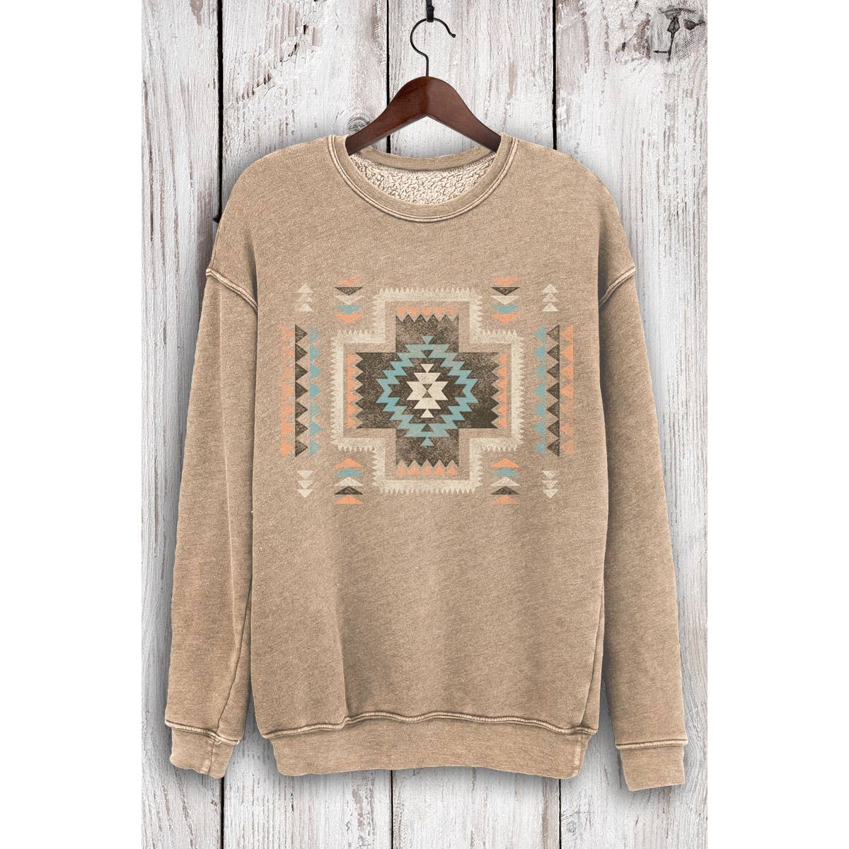 HRTandLUV - Wholesale Sweatshirt - Women's - VINTAGE AZTEK MINERAL  SWEATSHIRTS1