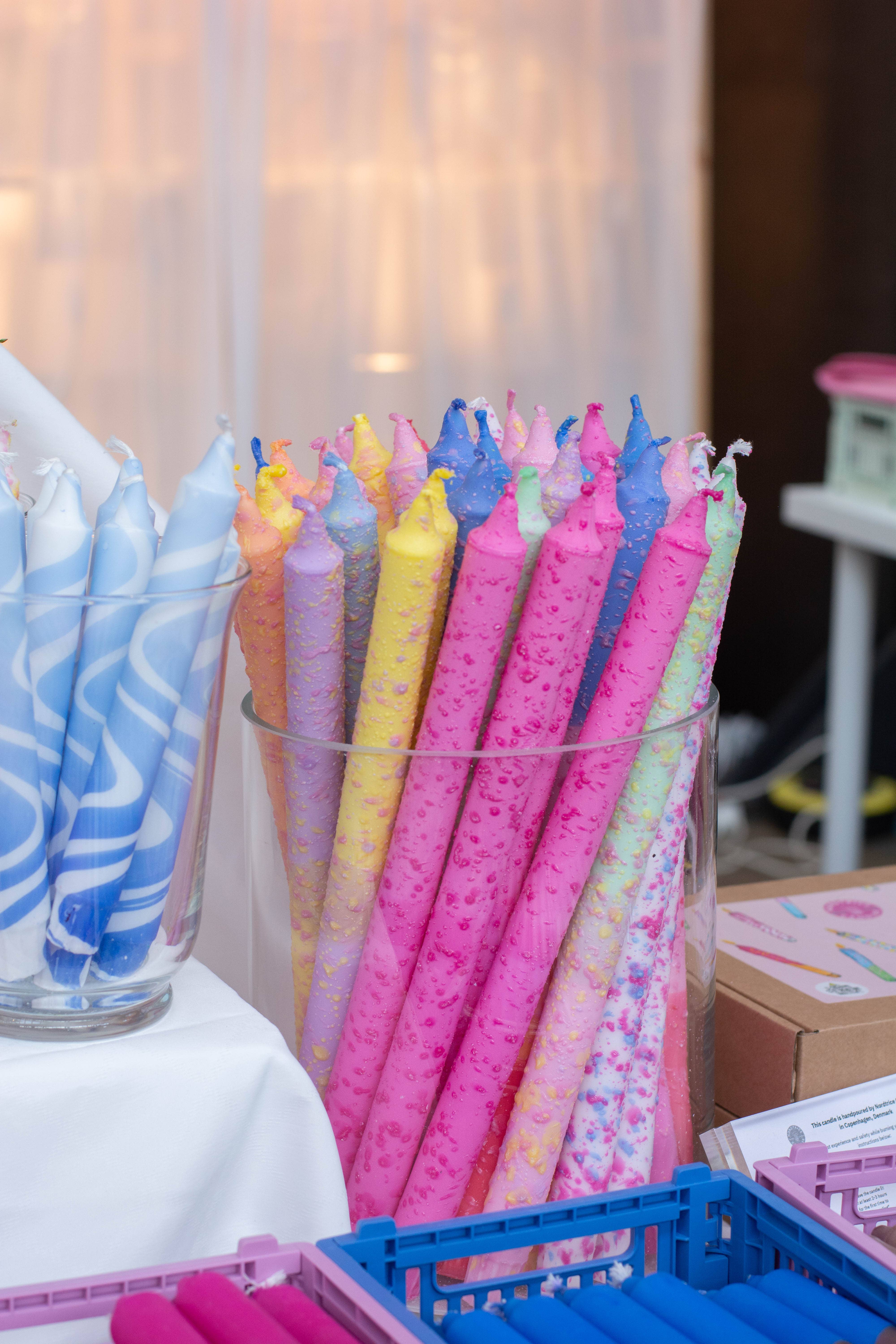 Nordtrice - Wholesale Tapered Candle/Candlestick - Taper candles (Long)- spring pastel decorations 35 cm!1