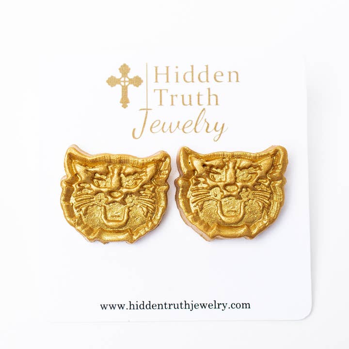 Wildcat Studs for wholesale by Hidden Truth Jewelry