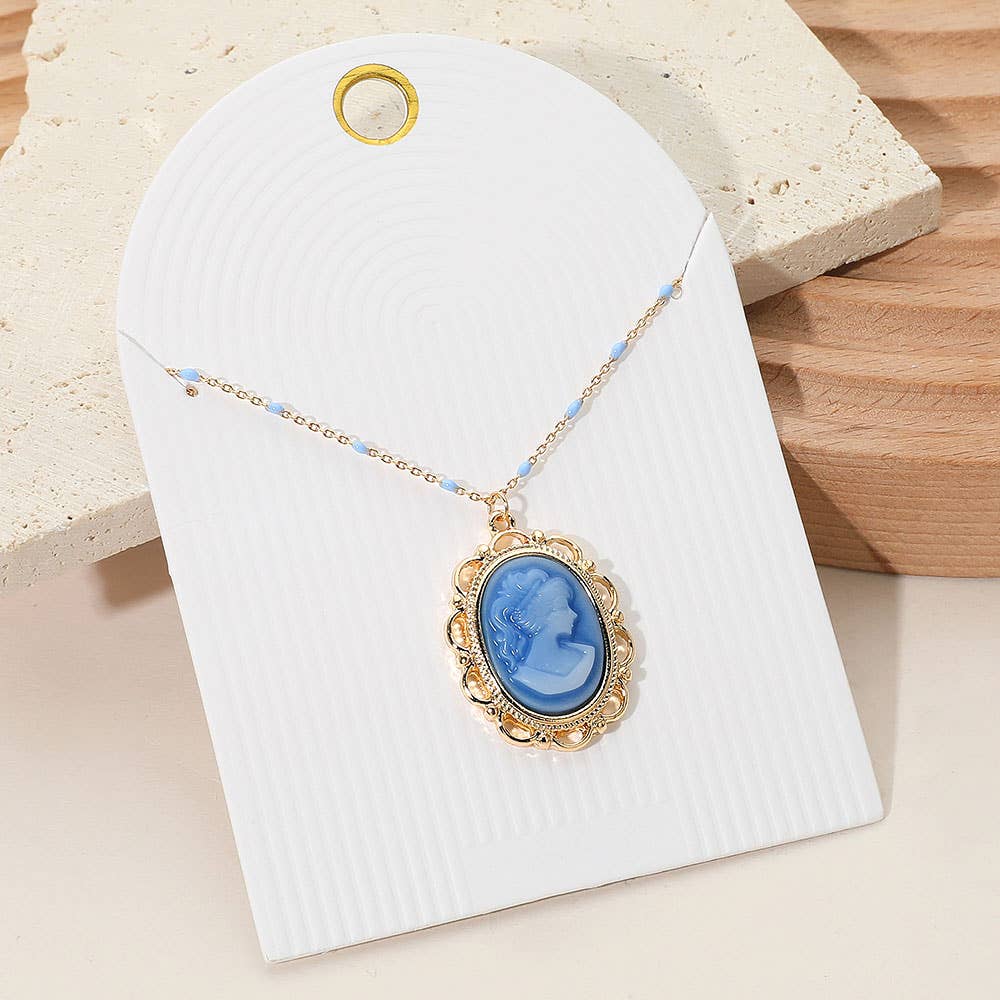 Sensibling Corp. - Wholesale Pendant/Charm Necklace - Vintage Cameo Pendant Necklace4