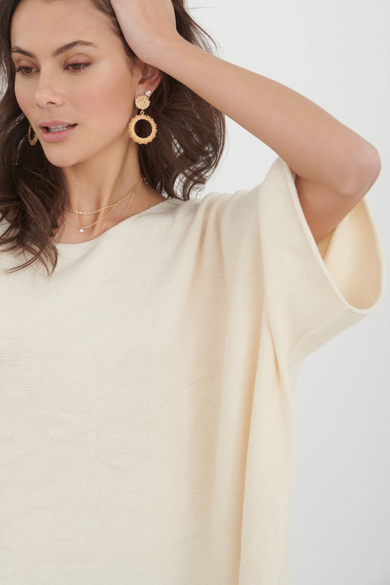 ORNELLA PARIS - Wholesale Knit Sweater - Women's - Solid round neck sweater LEL-P222818