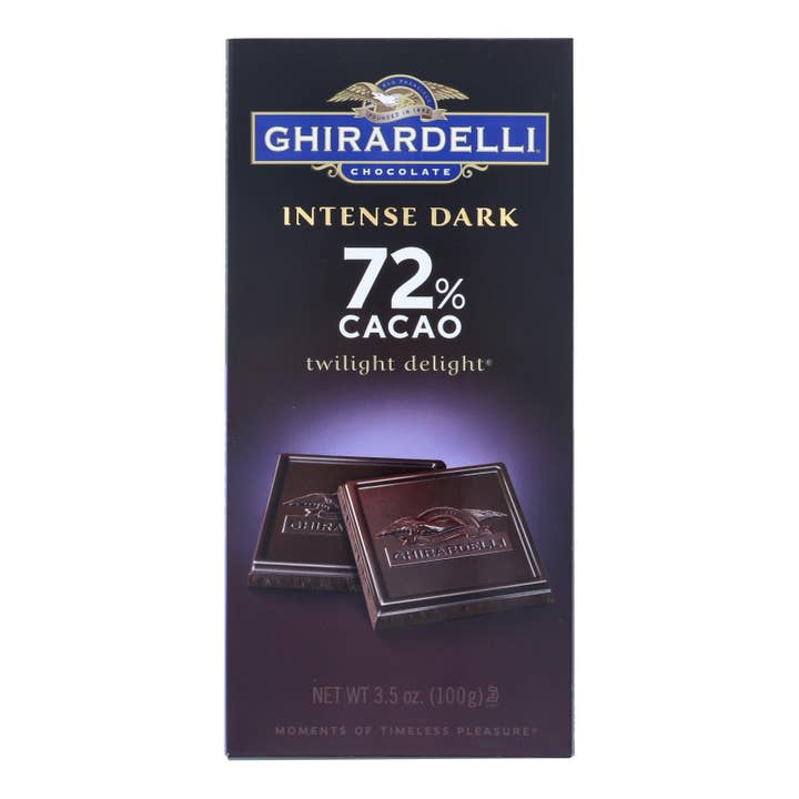 Everyday Supply Co - Wholesale Chocolate Bar - Ghirardelli Dark 72% Twilight Delight Bars, 12 Pack, 3.5 OZ