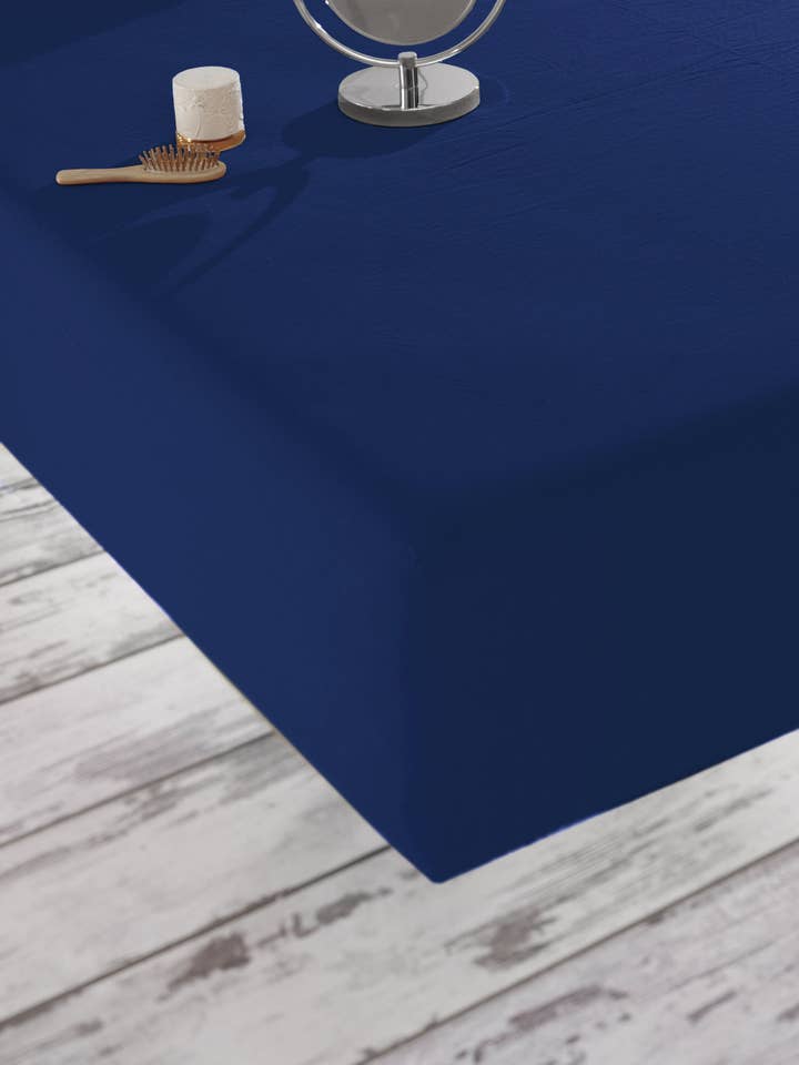 Fitted Sheet, Navy Blue for wholesale by Soundsleep
