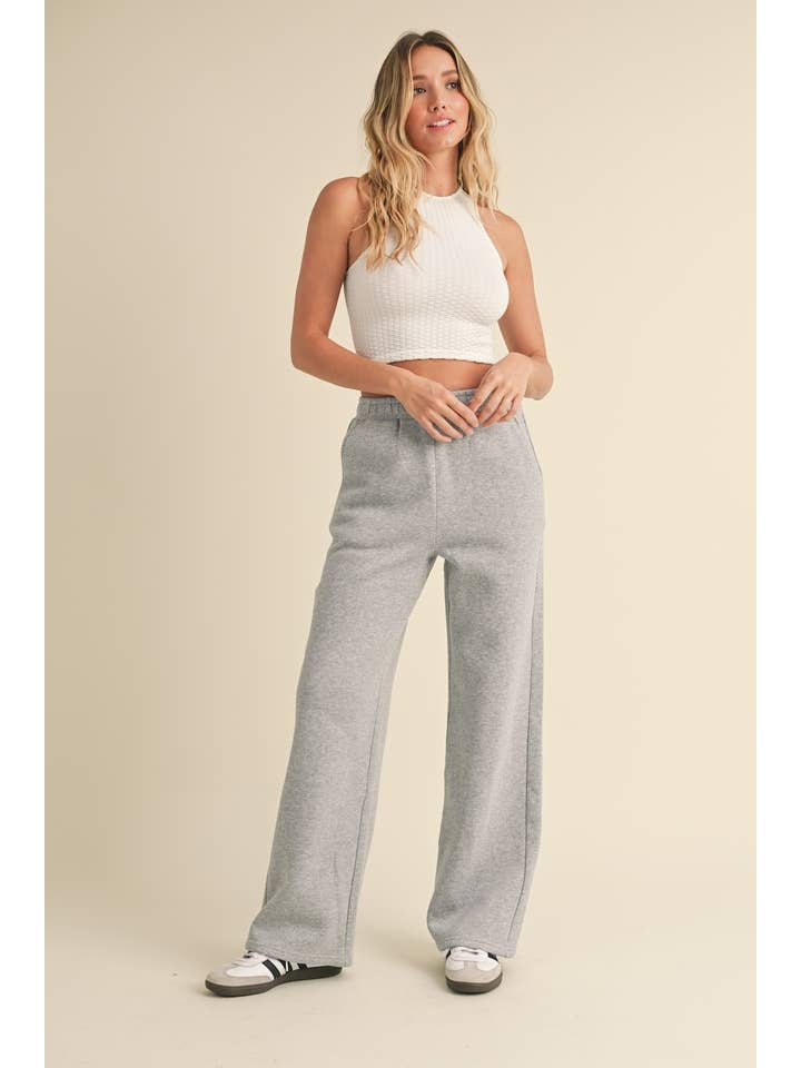 KIMBERLY C – Großhandel Lounge-Trainingshose/-Jogginghose – Damen – Kuschelige Fleece-Jogginghose mit weitem Bein