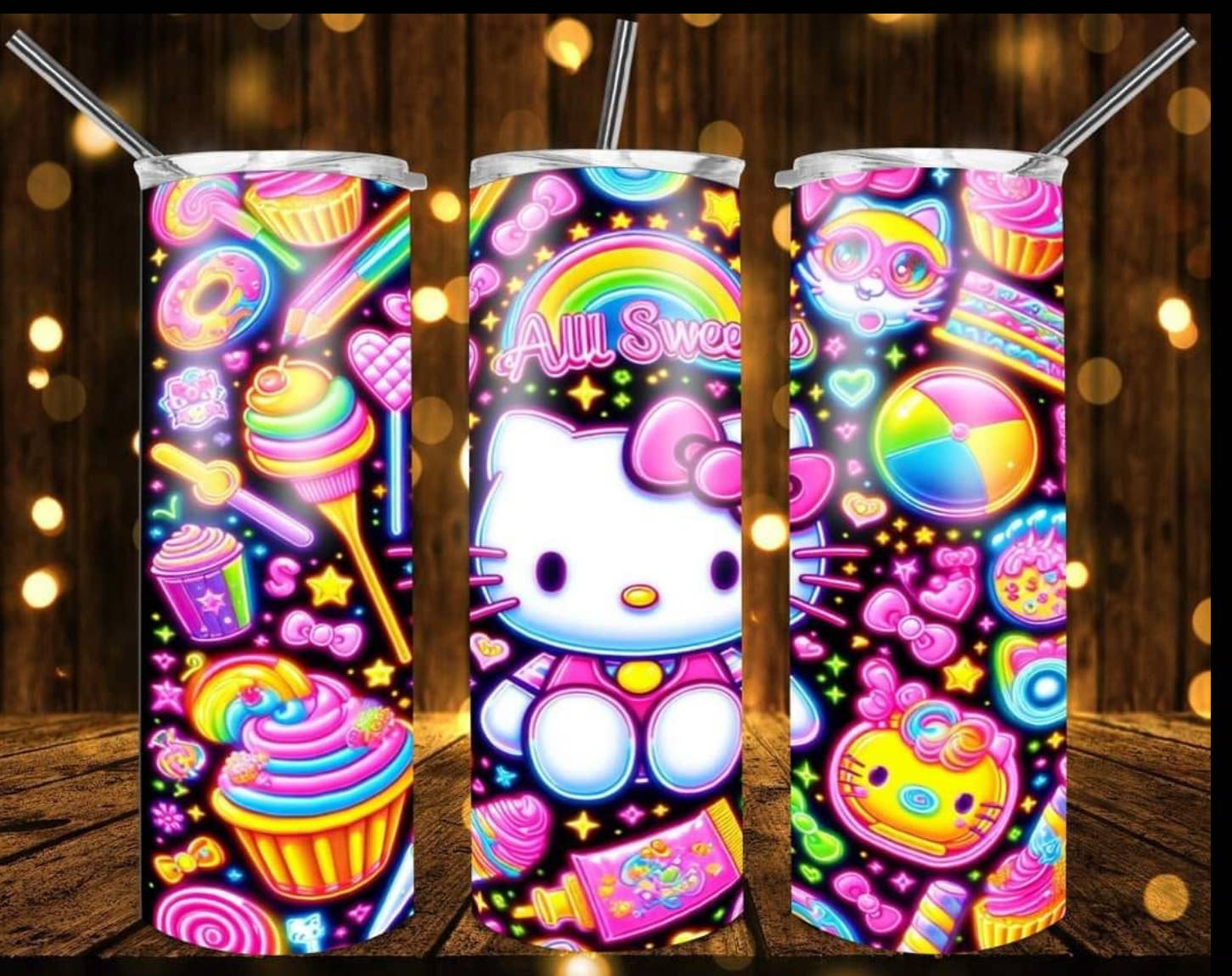 Farm Life Crafting - Wholesale Insulated Mug/Tumbler - Hello Kitty Sweets 20oz Steel Tumbler 0