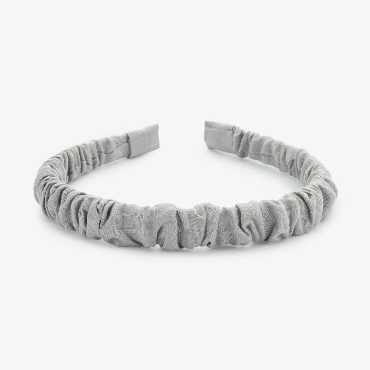 Fascia capelli Senna in lino grigio per la vendita all'ingrosso da parte di Liet&Joliet