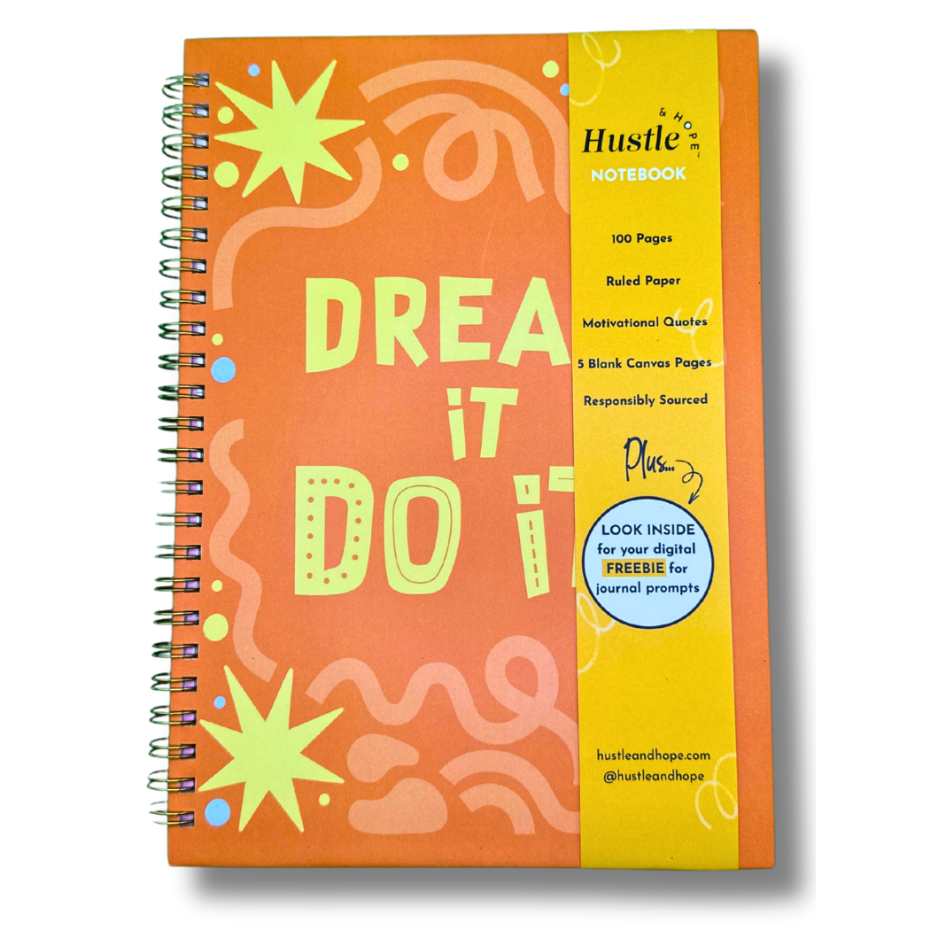 Hustle & Hope - Wholesale Notebook - Dream It, Do It Notebook1