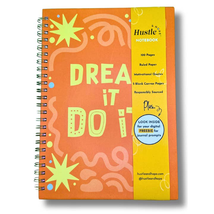 Hustle & Hope - Wholesale Notebook - Dream It, Do It Notebook1