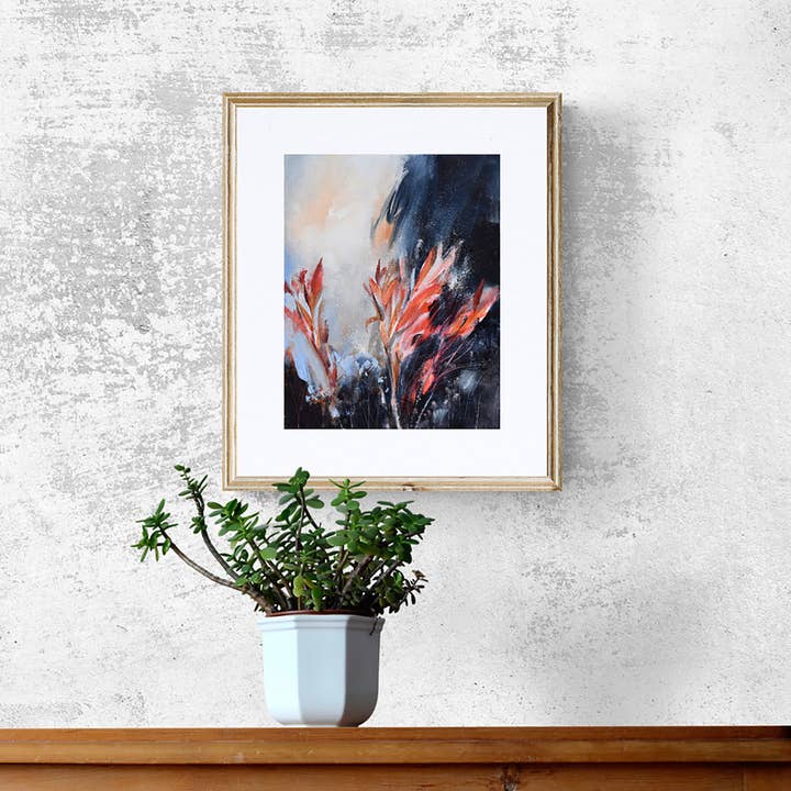 Jen Singh Creatively - Wholesale Art Print - Botanical Abstract Indigo Nature Art Print1