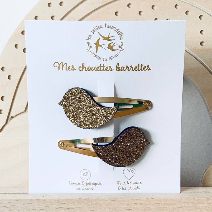 Double clips - Birds for wholesale by Les Petites Hirondelles