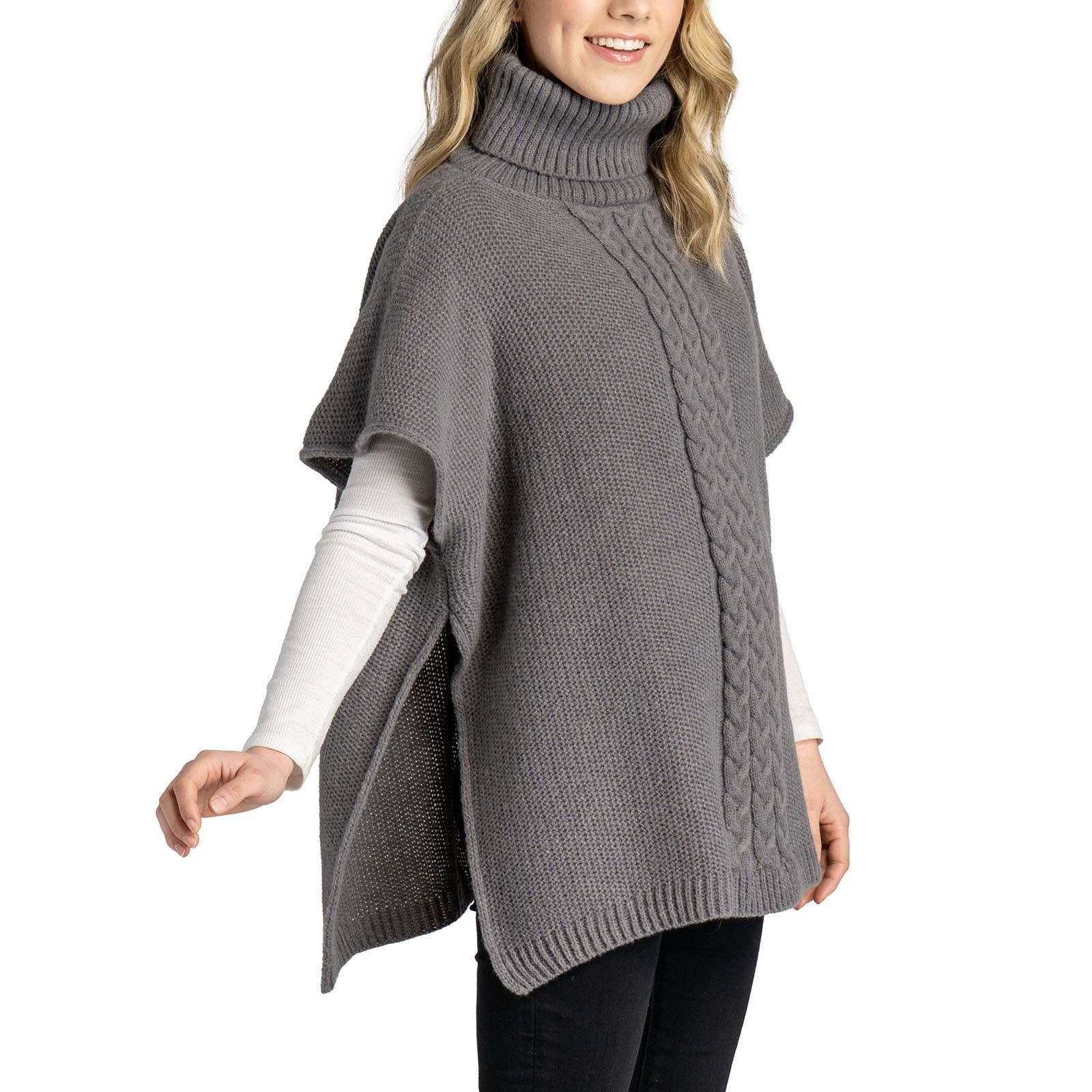 DM Merchandising - Wholesale Poncho - Women's - Jack & Missy Park City Poncho Open Stock5
