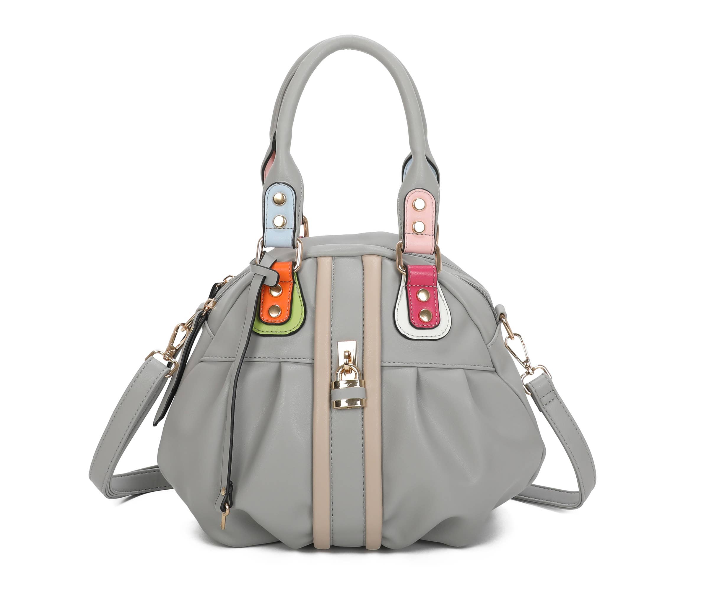 Superbia - Vente Sac à main avec poignée sur le dessus – femme - Sac Citrouille Double Fermeture Éclair Multicolore Superbia Soft 504-111
