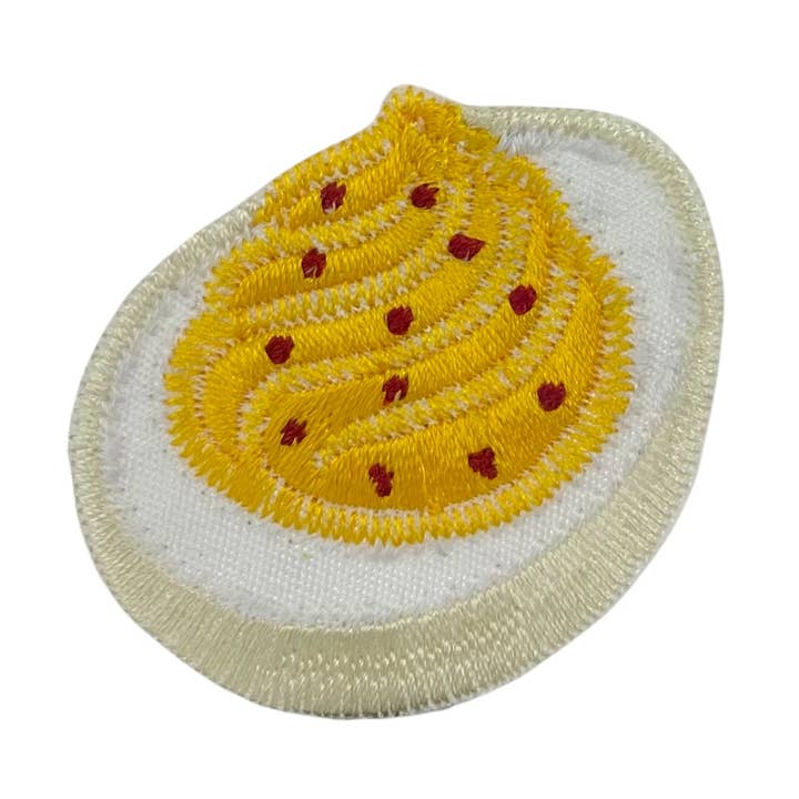 Wholesale Applique - Vente Écusson - Œuf mimosa, En-cas, Action de grâce, Écusson thermocollant0