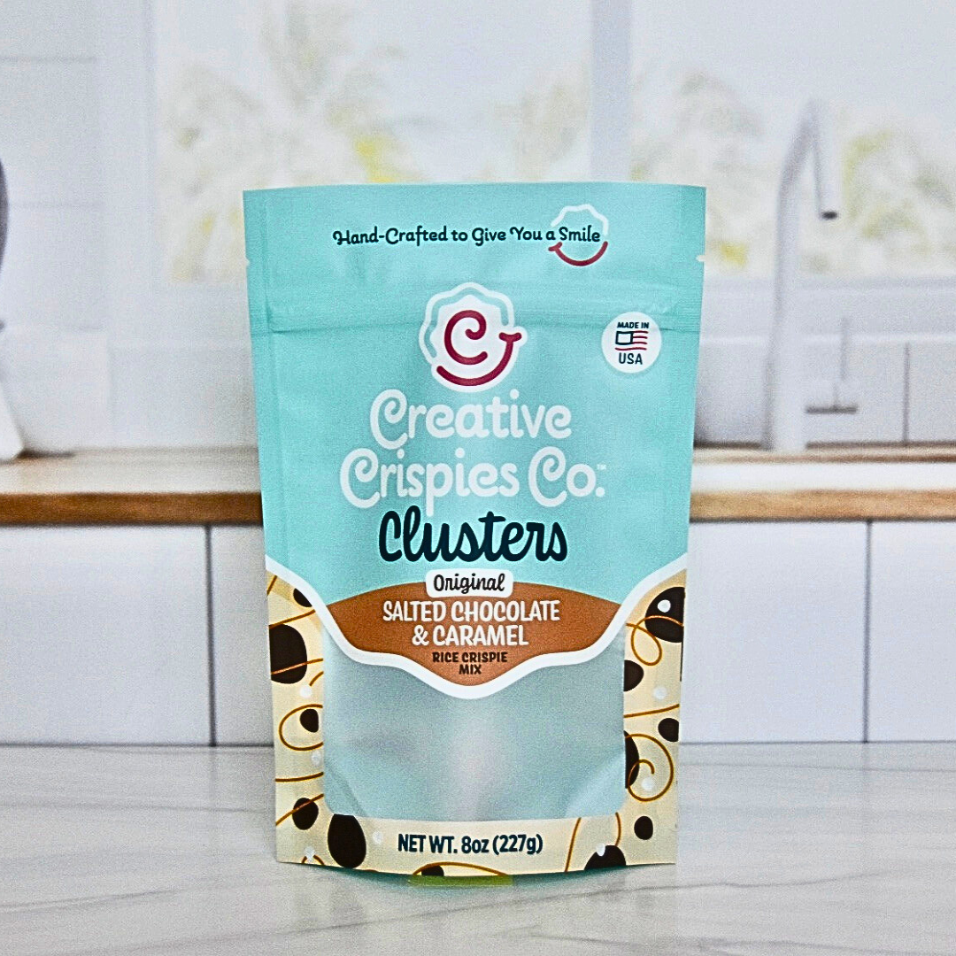 Creative Crispies Co. - Wholesale Chocolate Covered Sweets - "Clusters" Dark Chocolate, Caramel & Sea Salt Crispie Mix -61