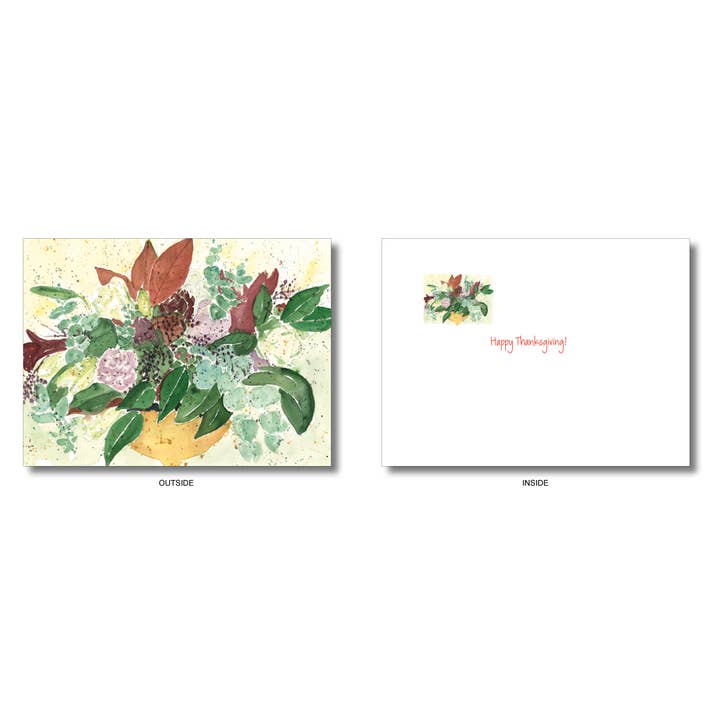 WORDS & WATERCOLORS BY PEG CONLEY - Wholesale Thanksgiving Card - Thanksgiving Bouquet1