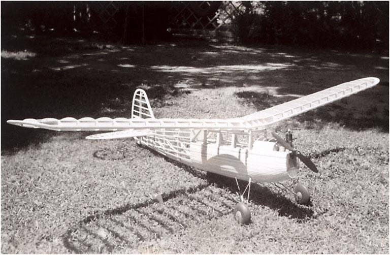 Found Image Press - Wholesale Art Print - Art Print AV-179 Balsa Wood Superstructure of Model Airplane0