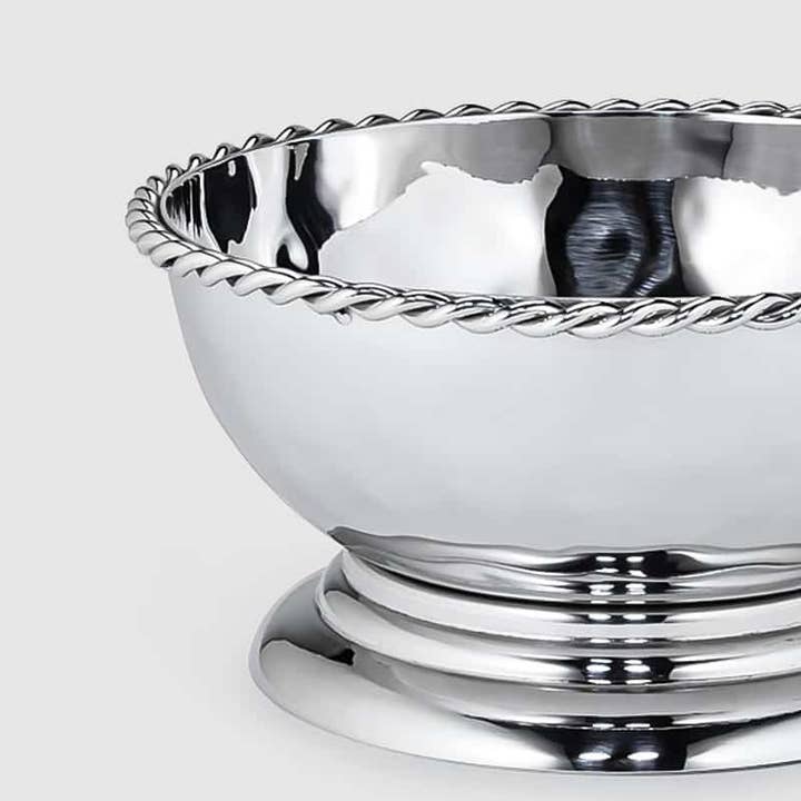 Mary Jurek Design Inc – wholesale Skål – Paloma fotskål med flätad tråd