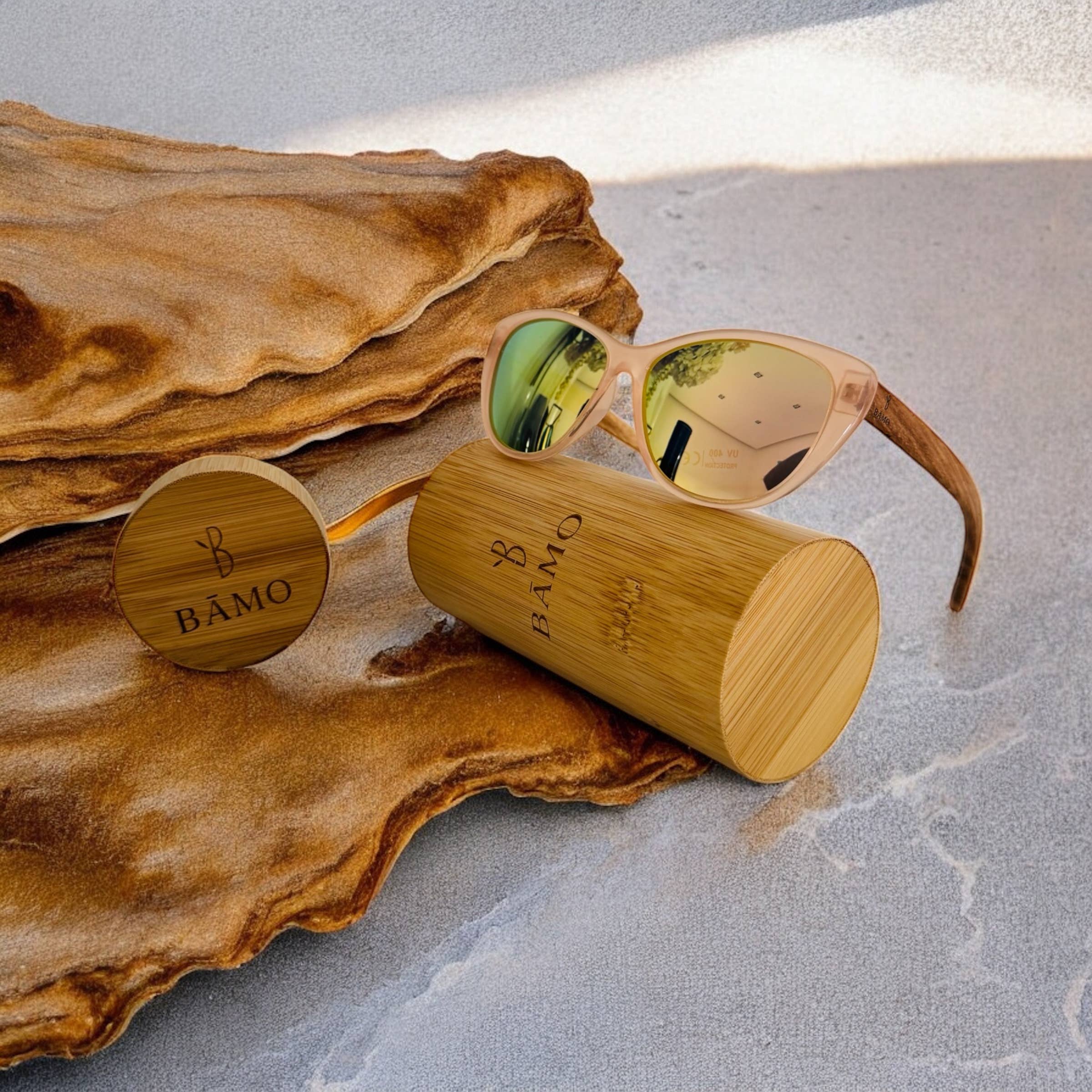 BOTTEGA SMERALDA - Wholesale Sunglasses - Women's - VALENCIA Powder Wooden Sunglasses6