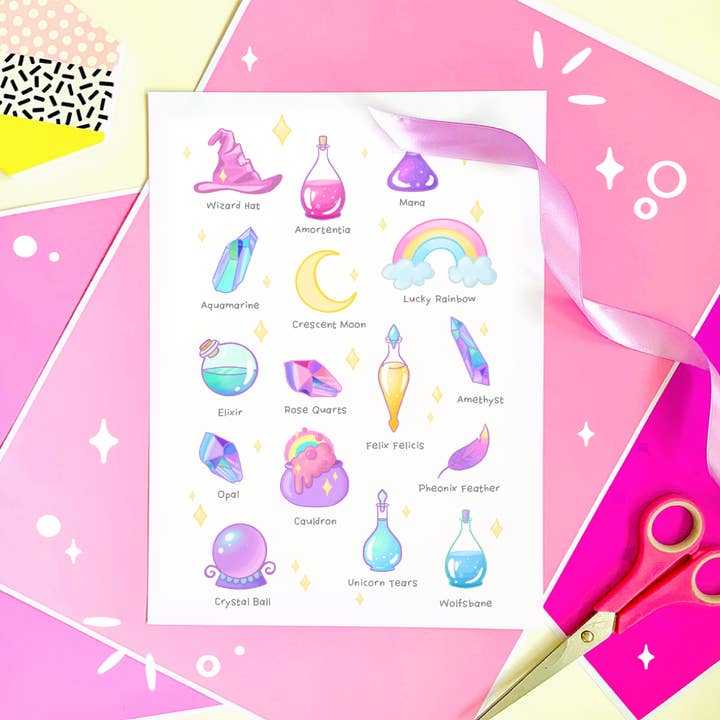 Impresión artística para pared con poción má para venta al por mayor de CoconuTacha