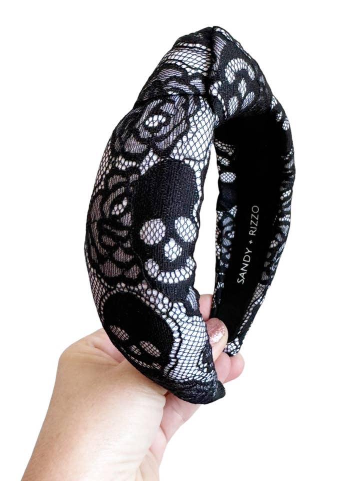 Skull Lace Headband for wholesale by Sandy + Rizzo
