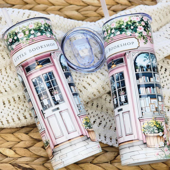 Tumbler Little Bookshop - 20 Ounce Tumbler for wholesale by Be Kind Booktique
