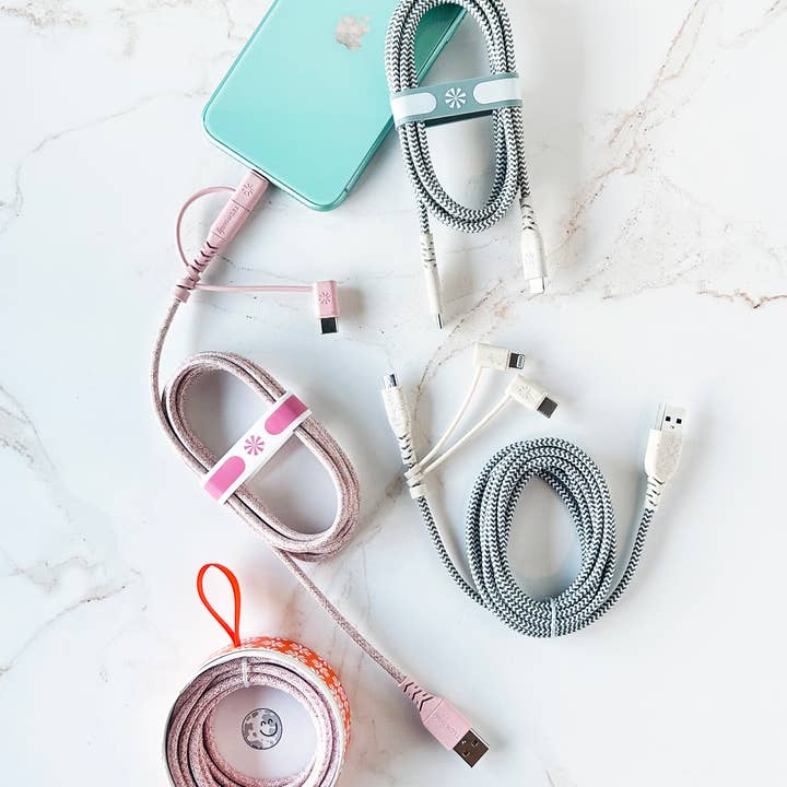 Tech Candy - Wholesale Charging Cable - ECO CHARGE LONG RANGE™ 6' WOVEN USB-C CABLE