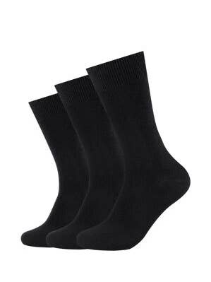 Unisex Comfort Cotton Socks 3p - Black for wholesale by camano