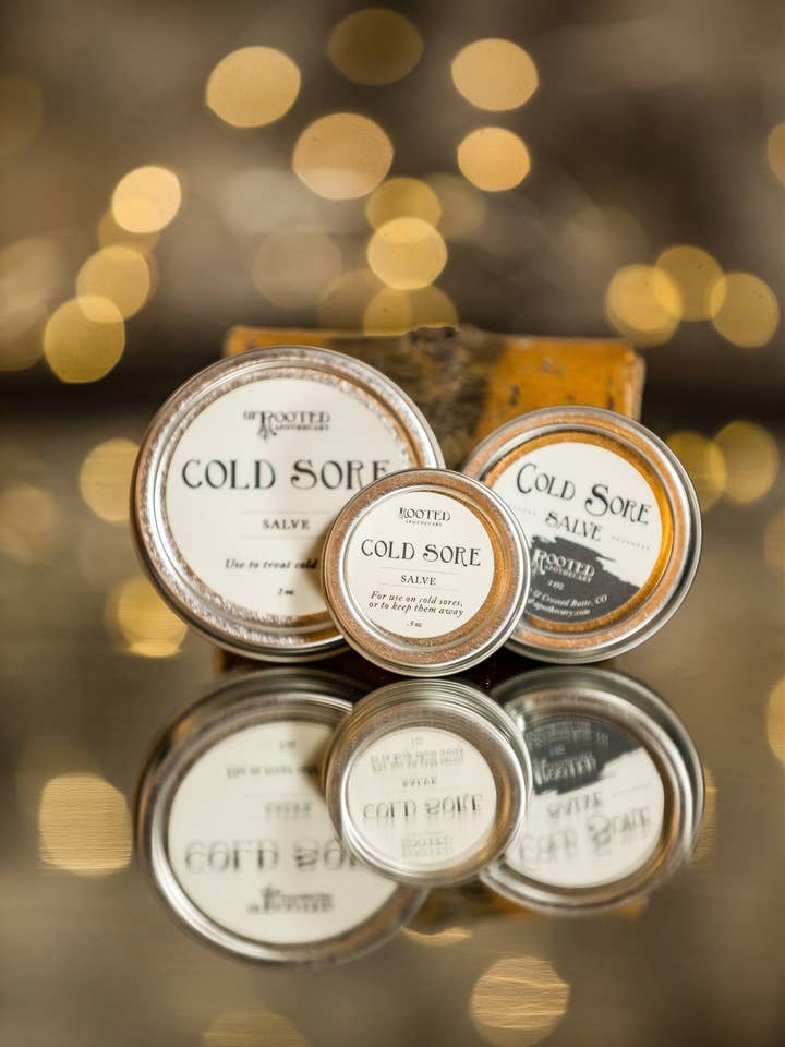 Cold Sore Salve for wholesale by Rooted Apothecary